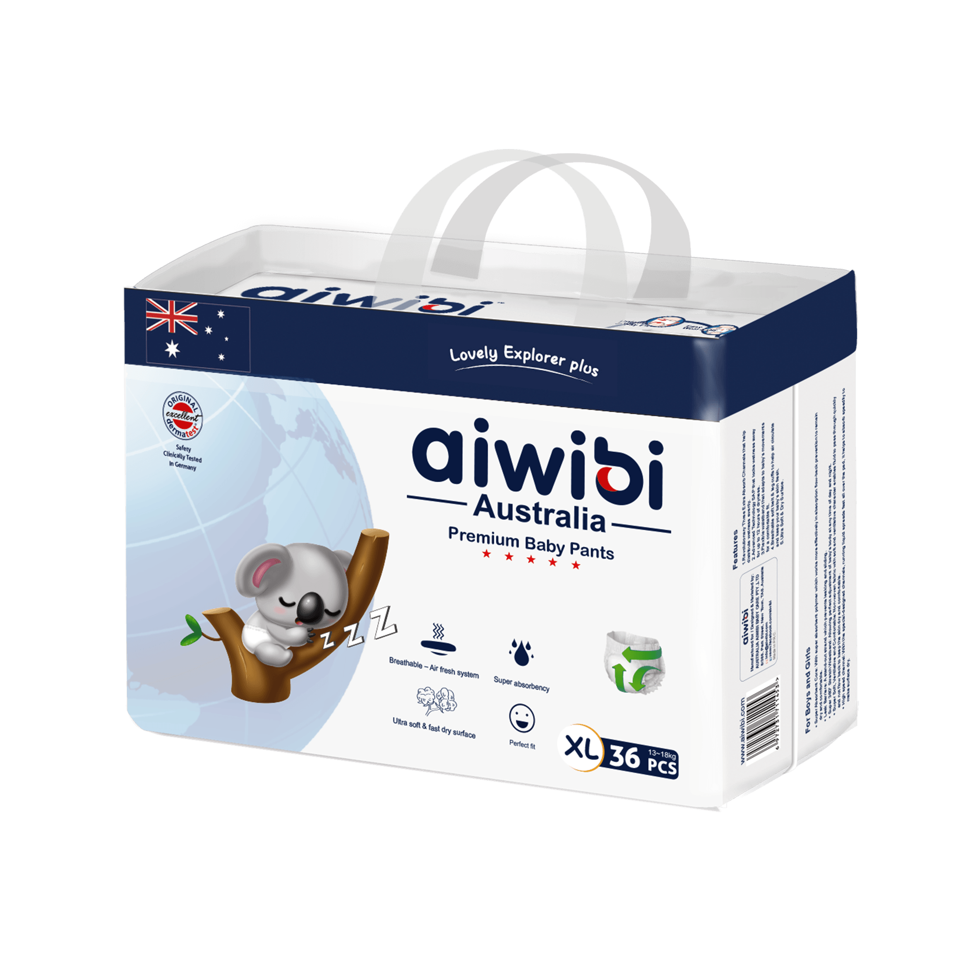 Air Tender Disposable Baby Diaper Pants Extra Large Size(Large Package) Product Image